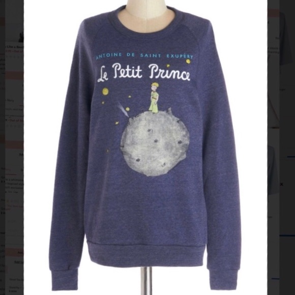 ModCloth Novel Tee Sweatshirt in Prince - Picture 1 of 4